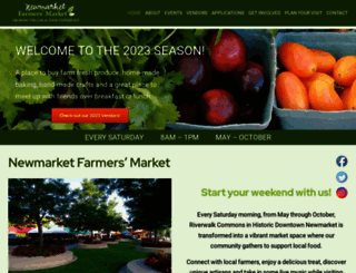 newmarketfarmersmarket.com screenshot