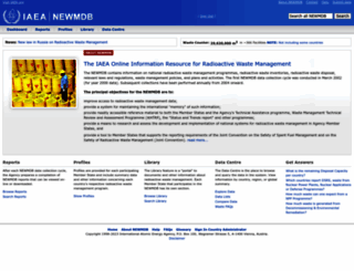 newmdb.iaea.org screenshot