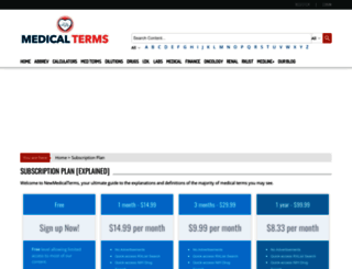 newmedicalterms.com screenshot