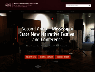 newnarrativefestival.msstate.edu screenshot
