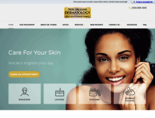 neworleansdermatology.com screenshot