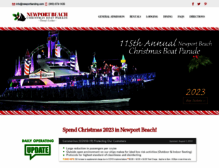 newportbeachboatparade.com screenshot