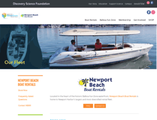 newportbeachboatrentals.com screenshot