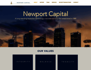 newportcapital.com.au screenshot
