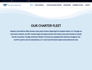 newportcoastmarine.com screenshot