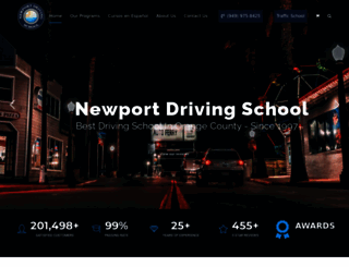 newportdrivingschool.com screenshot