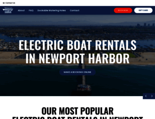 newportharborboatrentals.net screenshot