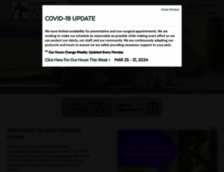 newportvetcenter.com screenshot