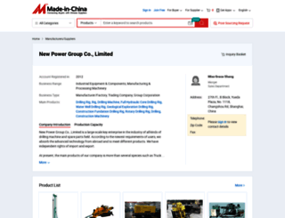 newpowergroup.en.made-in-china.com screenshot