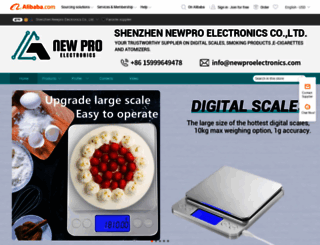newproelectronics.en.alibaba.com screenshot