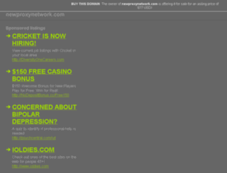 newproxynetwork.com screenshot