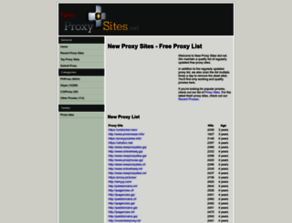 newproxysites.net screenshot