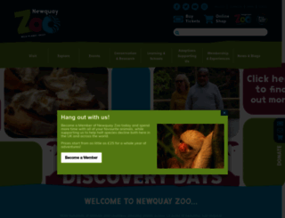 newquayzoo.org.uk screenshot