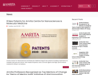 news.amrita.edu screenshot