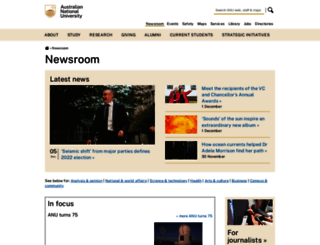 news.anu.edu.au screenshot