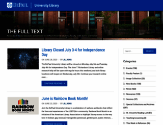 news.library.depaul.press screenshot