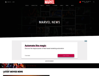 news.marvel.com screenshot