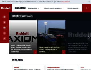 news.riddell.com screenshot