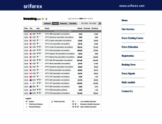 news.sriforex.com screenshot