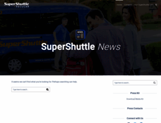 news.supershuttle.com screenshot
