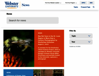 news.webster.edu screenshot