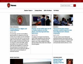 news.wisc.edu screenshot