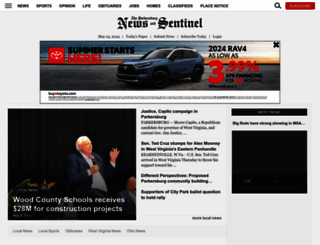 newsandsentinel.com screenshot