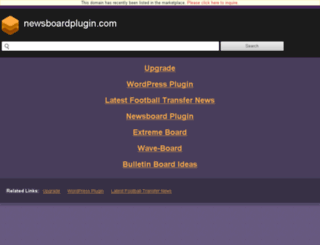 newsboardplugin.com screenshot