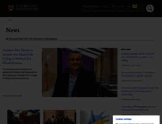 newscentre.bham.ac.uk screenshot