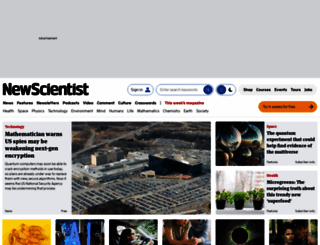 newscientist.co.uk screenshot