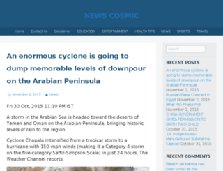 newscosmic.com screenshot