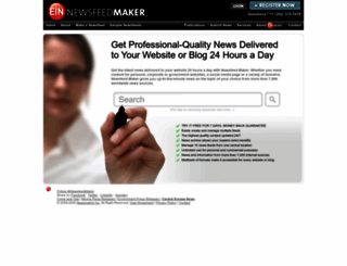 newsfeedmaker.com screenshot