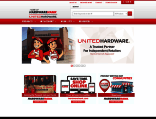 newsite.unitedhardware.com screenshot