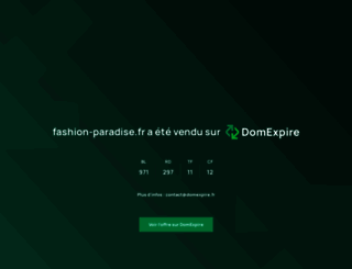 newsletter.fashion-paradise.fr screenshot