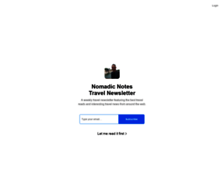 newsletter.nomadicnotes.com screenshot
