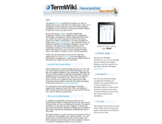 newsletter.termwiki.com screenshot