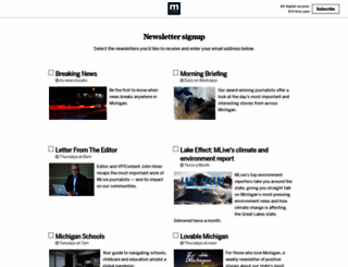 newsletters.mlive.com screenshot