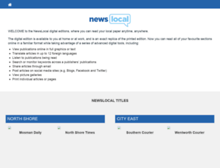 newslocal.digitaleditions.com.au screenshot