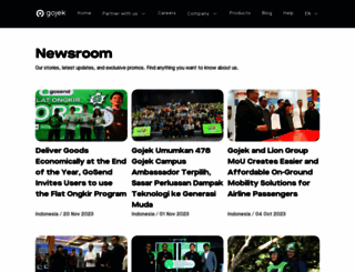 newsroom.gojek.com screenshot