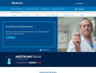 newsroom.medtronic.com screenshot