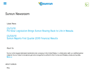 newsroom.sunrun.com screenshot