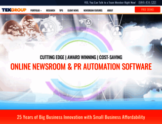 newsroom.tekgroup.com screenshot