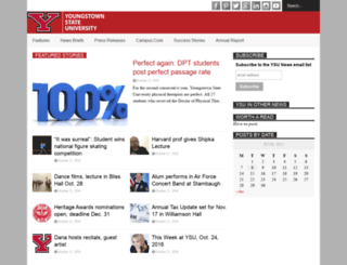 newsroom.ysu.edu screenshot
