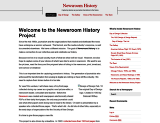 newsroomhistory.com screenshot