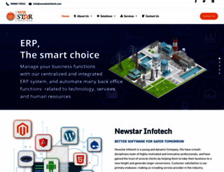 newstarinfotech.com screenshot