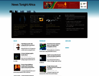 newstonight.co.za screenshot