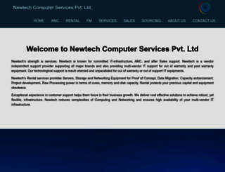 newtech.co.in screenshot