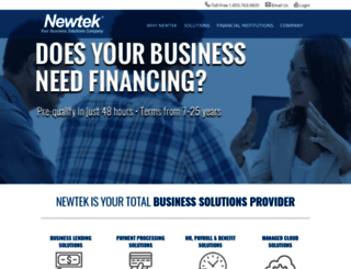 newtekbusinessservices.com screenshot