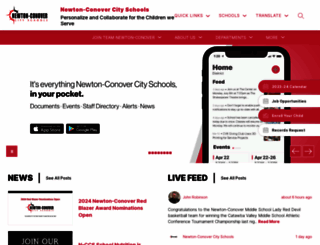 newton-conover.org screenshot