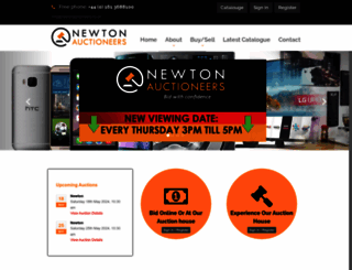 newtonauctioneers.co.uk screenshot